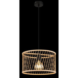 Luminosa Lighting Luminosa Mali Wire Frame Pendant Ceiling Light Matt Black 1X E27 - thumbnail 4