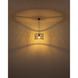 Luminosa Lighting Luminosa Mali Wire Frame Pendant Ceiling Light Matt Black 1X E27 - thumbnail 5