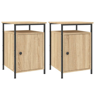 Berkfield Durable Bedside Cabinets 2 Pcs Sonoma Oak 40X42X60 Cm Engineered Wood - image 1