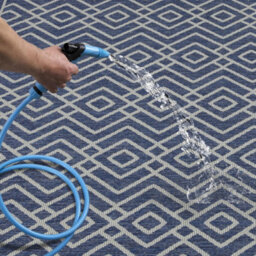 Homeart Outdoor Rugs Easy Cleaning Area Rugs For Balcony,garden,picnic,uv Weather Resistant D.blue Cream, 140 X 200 Cm - thumbnail 5