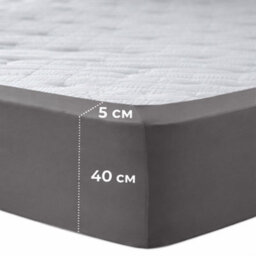 Aspire Homeware Charcoal Fitted Sheet 40 Cm Extra Deep Pocket Hypoallergenic Bed Sheet Microfiber (L)200Cm X (W)180Cm,super King - thumbnail 6