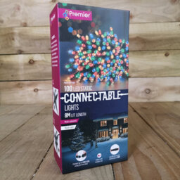 Samuel Alexander 100 Led 8M Premier Christmas Connectable Outdoor Static Lights In Multicoloured - thumbnail 6
