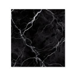 Warren Reed Designer Black Marble Pattern Premium Glass Kitchen Splashback W600mm X H600mm - thumbnail 2
