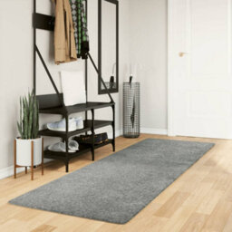 Berkfield Shaggy Rug Pamplona High Pile Modern Green 80X250 Cm - thumbnail 1