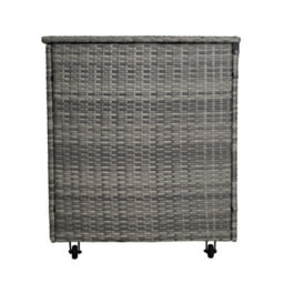 Jardí Grey Rattan Corner Furniture Set & Large Garden Storage Box - thumbnail 8