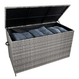 Jardí Grey Rattan Corner Furniture Set & Large Garden Storage Box - thumbnail 6