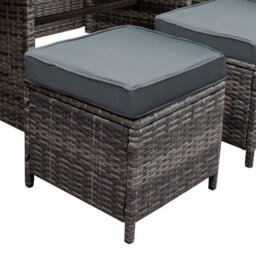 Jardí Grey Rattan Corner Furniture Set & Large Garden Storage Box - thumbnail 5