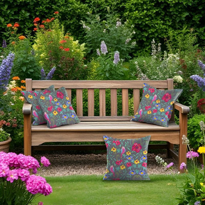Luxury Living Wildflower Outdoor Water-Repellant Cushion - Set Of 4 - image 1