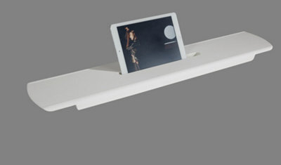 Fino Stone Matt White Stone Bath Caddy Shelf - image 1