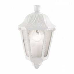Ideal Lux Luminosa Anna 1 Light Outdoor Flush Wall Lantern White Ip44, E27