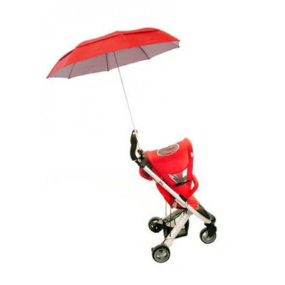 Umbrella Heaven Buggybrolly Clamp-On Uv Protective Upf50+ Vented Umbrella - Red