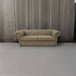 Chesterfield Genuine Arnold 3 Seater Sofa Balmoral Sage Green Wool In Classic Style - thumbnail 5