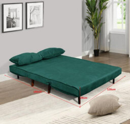 Kosy Koala Double Sofa Bed Sleeper Foldable Portable Pillow Lounge Couch Green Sofa Bedliving Room Furniture - thumbnail 5