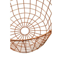 Orsina Functional Copper Finish Round Wire Basket, Stylish Wireframe Basket For Kitchen, High Quality Basket - thumbnail 4