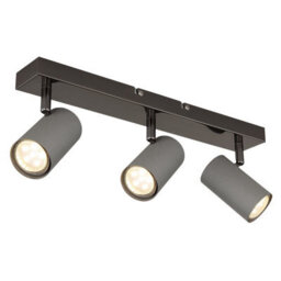 Luminosa Lighting Luminosa Robby Ceiling Spotlight Bar Gunmetal 3X Gu10 - thumbnail 1