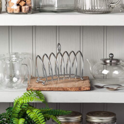 Kilo Victorian Style 6 Slice Toast Rack, Chrome - thumbnail 3