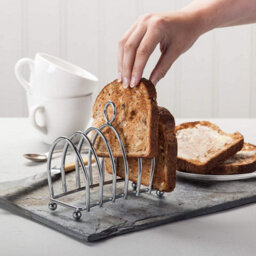 Kilo Victorian Style 6 Slice Toast Rack, Chrome - thumbnail 4