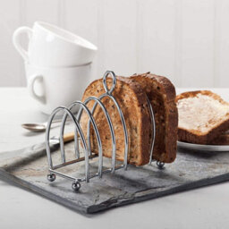 Kilo Victorian Style 6 Slice Toast Rack, Chrome - thumbnail 2
