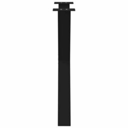 Berkfield Dining Table Legs X-Shaped 2 Pcs Black 80X(72-73) Cm Steel - thumbnail 6