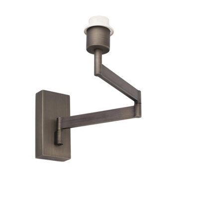 Luminosa Lighting Luminosa Artis 1 Light Indoor Adjustable Wall Lamp Bronze  - Shade Not Included, E27 - image 1
