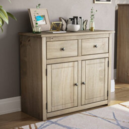 Lassic Vida Designs Panama 2 Door 2 Drawer Sideboard Solid Pine Storage Cabinet - thumbnail 1