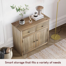 Lassic Vida Designs Panama 2 Door 2 Drawer Sideboard Solid Pine Storage Cabinet - thumbnail 4