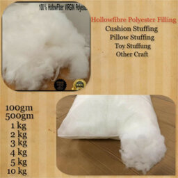 ARLinens Polyester Filling Hollowfiber Stuffing Pure Virgin Craft Filling For Toys, Teddy Bear, Cushions, Pillows Soft Stuffing (4Kg) - thumbnail 1