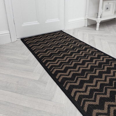 Chevron Hallway Runner Rug - Hardwearing, Non-Slip & Durable Carpet For Hall, Kitchen & Corridor - image 1