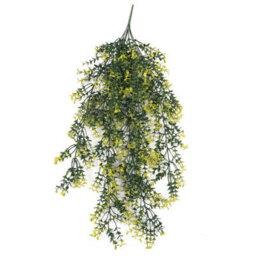 Leaf Pack Of 6 X Hanging Uv And Fire Resistant Artificial Variegated Plant 76Cm - thumbnail 2