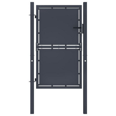 Berkfield Garden Gate Steel 100X150 Cm Anthracite - image 1