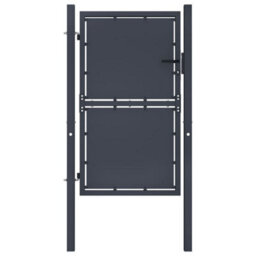 Berkfield Garden Gate Steel 100X150 Cm Anthracite - thumbnail 1