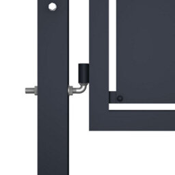 Berkfield Garden Gate Steel 100X150 Cm Anthracite - thumbnail 3