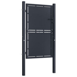 Berkfield Garden Gate Steel 100X150 Cm Anthracite - thumbnail 2
