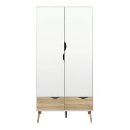Furniture To Go Oslo 4 Piece Bedroom Set White & Oak - thumbnail 8