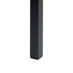 Beliani Garden Dining Table Vernio 180 Cm 90 Cm Metal Brown/ Black - thumbnail 6
