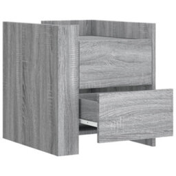 Berkfield Bedside Cabinet Grey Sonoma 45X50X50 Cm Engineered Wood - thumbnail 7