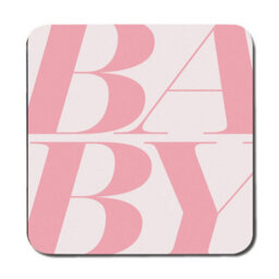 Benjamin Tate Design Placemat And Coaster Set With Wood Base Pink Abstract Designer Artwork Collection Limited Edition - thumbnail 3