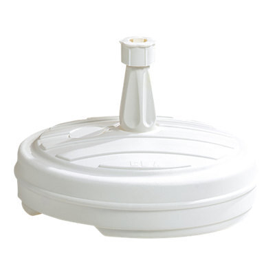 Nyssa White Round Parasol Base 0.8Kg Filled Up To 20Kg - image 1