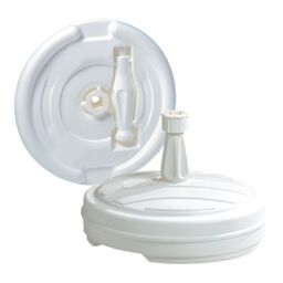 Nyssa White Round Parasol Base 0.8Kg Filled Up To 20Kg - thumbnail 2