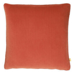 Furn. Cosmo Velvet Pom-Pom Feather Rich Cushion - thumbnail 1