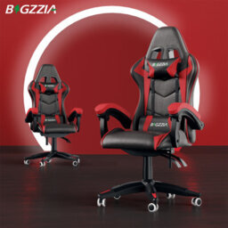 Onemill Gaming Chair Racing Style Ergonomic High Back Computer Chair With Height Adjustment, Headrest And Lumbar Support(Black&red) - thumbnail 7