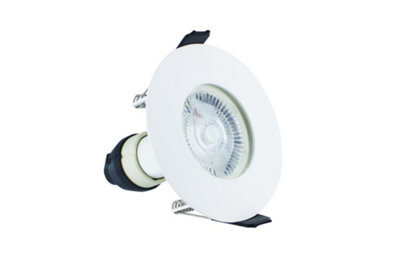 Luminosa Lighting Luminosa Evofire Fire Rated Downlight 70mm Cutout 4Pack Ip65 White Round + Gu10 Holder