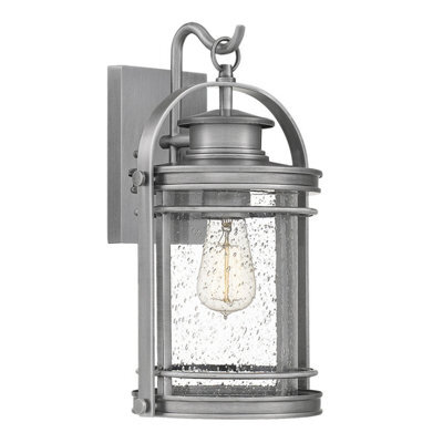 Luminosa Lighting Luminosa Quoizel Booker Outdoor Wall Lantern Industrial Aluminium, Ip44 - image 1