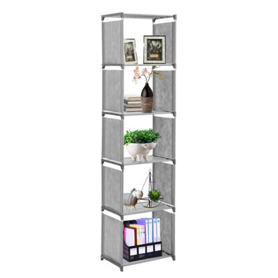 6 Tier 5 Cube Modern Bookcase Storage Shelf Display Unit Organizer - image 1