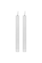 Luxe Collection White Led Dinner Candles Real Wax Look, Flameless - thumbnail 1
