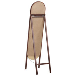 Beliani Standing Mirror Chelles 150 Cm Paulownia Wood Dark Brown - thumbnail 7