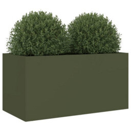 Walplus Planter Olive Green 62X30X29 Cm Steel - thumbnail 4