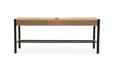 Orsina Natural Elegance Of Bench, Sturdy And Durable Handwoven Bench, Minimalist Design Organic Simple Bench - image 1