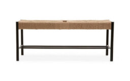 Orsina Natural Elegance Of Bench, Sturdy And Durable Handwoven Bench, Minimalist Design Organic Simple Bench