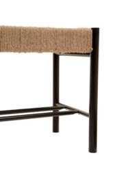 Orsina Natural Elegance Of Bench, Sturdy And Durable Handwoven Bench, Minimalist Design Organic Simple Bench - thumbnail 6